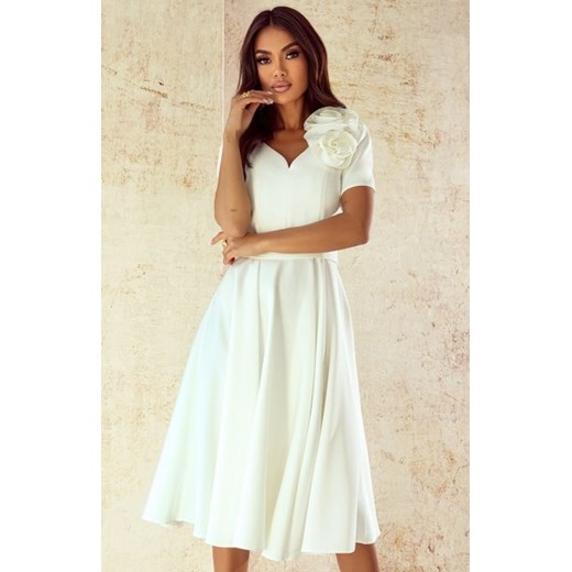 Elizabeth Rubi sukienka midi ecru ze sklepu intimiti.pl w kategorii Sukienki - zdjęcie 187892956