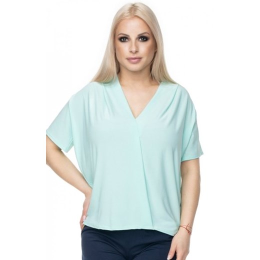 Zwiewna bluzka damska miętowa 0107 ze sklepu intimiti.pl w kategorii Bluzki damskie - zdjęcie 187893037