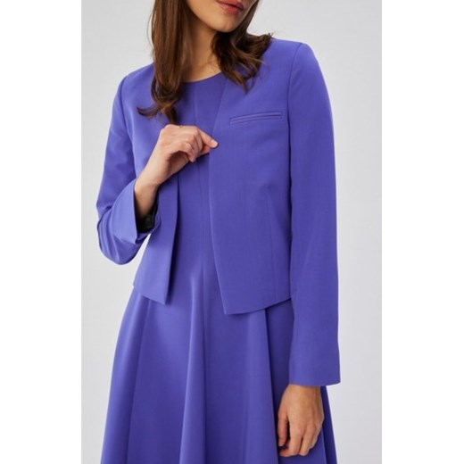 Stylove S368 krótka marynarka bez zapięcia fioletowa ze sklepu intimiti.pl w kategorii Marynarki damskie - zdjęcie 187894427