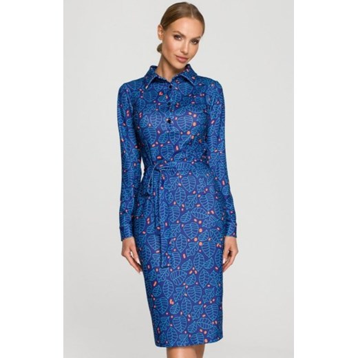 Moe M706 ołówkowa sukienka midi ze sklepu intimiti.pl w kategorii Sukienki - zdjęcie 187894528