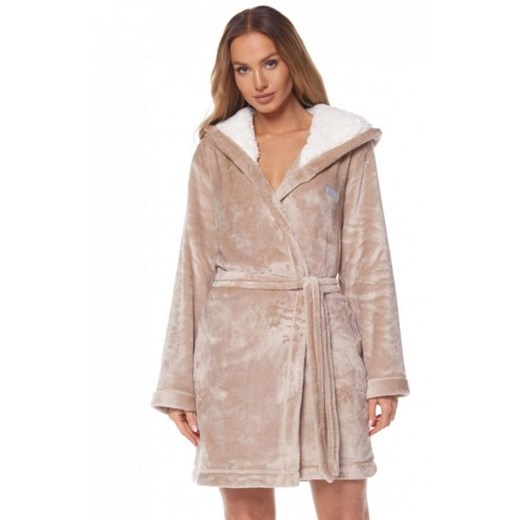Ole 2125 Angora krótki szlafrok damski ze sklepu intimiti.pl w kategorii Szlafroki damskie - zdjęcie 187895039