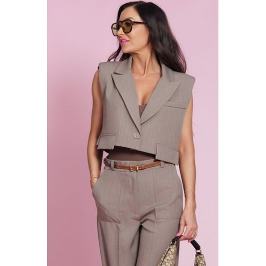 Elizabeth Polly krótka kamizelka mokka ze sklepu intimiti.pl w kategorii Marynarki damskie - zdjęcie 187895057