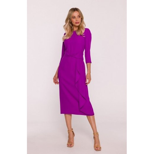 Stylove S425 sukienka z falbaną lawendowa ze sklepu intimiti.pl w kategorii Sukienki - zdjęcie 187895337