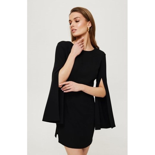 Makover sukienka z rozciętymi rękawami czarna K190 ze sklepu intimiti.pl w kategorii Sukienki - zdjęcie 187895386