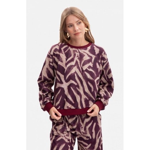 Bewear B303/2 bluza z dzianiny z nadrukiem ze sklepu intimiti.pl w kategorii Bluzy damskie - zdjęcie 187895775