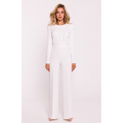 Moe kombinezon ze zdobieniem w pasie ecru M811 ze sklepu intimiti.pl w kategorii Kombinezony damskie - zdjęcie 187896045