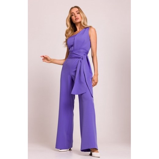 Moe kombinezon na jedno ramię fioletowy M845 ze sklepu intimiti.pl w kategorii Kombinezony damskie - zdjęcie 187896828