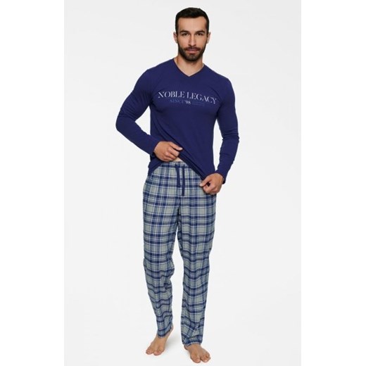 Henderson Town 40074-59X granatowo-szara piżama męska ze sklepu intimiti.pl w kategorii Piżamy męskie - zdjęcie 187898067