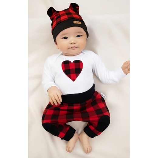 Bawełniane body niemowlęce z serduszkiem ze sklepu intimiti.pl w kategorii Body niemowlęce - zdjęcie 187898218