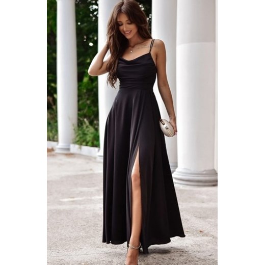 Duet Valeria maxi sukienka z wiązaniem czarna ze sklepu intimiti.pl w kategorii Sukienki - zdjęcie 187899116