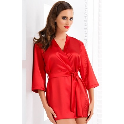 Irall Aria szlafrok czerwony ze sklepu intimiti.pl w kategorii Szlafroki damskie - zdjęcie 187899167