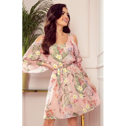Letnia sukienka w kwiaty Marina Numoco 292-1 ze sklepu intimiti.pl w kategorii Sukienki - zdjęcie 187899176