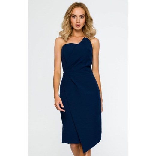 Moe M409 sukienka wieczorowa granatowa ze sklepu intimiti.pl w kategorii Sukienki - zdjęcie 187899306