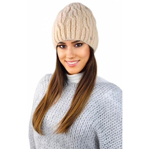 Kamea Gizma puszysta zimowa czapka na polarze ze sklepu intimiti.pl w kategorii Czapki zimowe damskie - zdjęcie 187899515