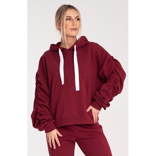 Figl M1055 bordowa bluza damska ze sklepu intimiti.pl w kategorii Bluzy damskie - zdjęcie 187899668