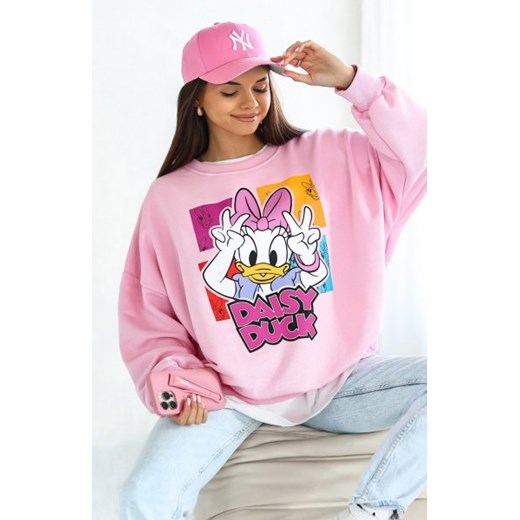 Oversizowa bluza Daisy Duck różowy cukierek ze sklepu intimiti.pl w kategorii Bluzy damskie - zdjęcie 187899826