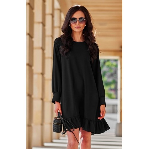 Oversizowa mini sukienka z paskiem ze sklepu intimiti.pl w kategorii Sukienki - zdjęcie 187900266