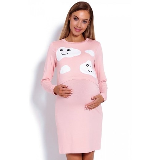 Koszula nocna do karmienia chmurka pudrowa 1682 ze sklepu intimiti.pl w kategorii Bielizna ciążowa - zdjęcie 187901667