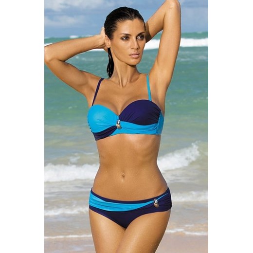 Marko Kostium kąpielowy Liliana Atene-Mare M-259 Granatowo-niebieski (23) ze sklepu intimiti.pl w kategorii Stroje kąpielowe - zdjęcie 187902078