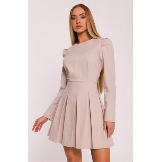 Moe sukienka denim beżowa M884 ze sklepu intimiti.pl w kategorii Sukienki - zdjęcie 187902456