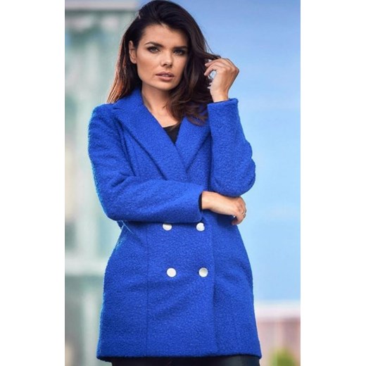 Dwurzędowy płaszcz damski A546 ze sklepu intimiti.pl w kategorii Płaszcze damskie - zdjęcie 187902586