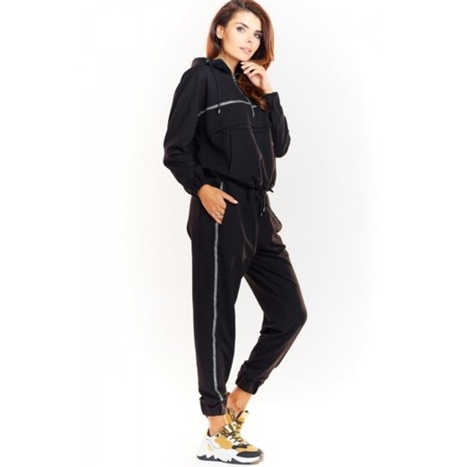 Sportowe spodnie czarne M231 ze sklepu intimiti.pl w kategorii Spodnie damskie - zdjęcie 187903099