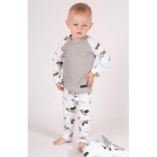 Spodnie bawełniane chłopięce pojazdy ze sklepu intimiti.pl w kategorii Spodnie i półśpiochy - zdjęcie 187903125