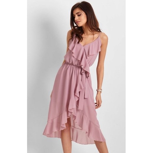 Letnia sukienka midi rożowa Chantal ze sklepu intimiti.pl w kategorii Sukienki - zdjęcie 187903359