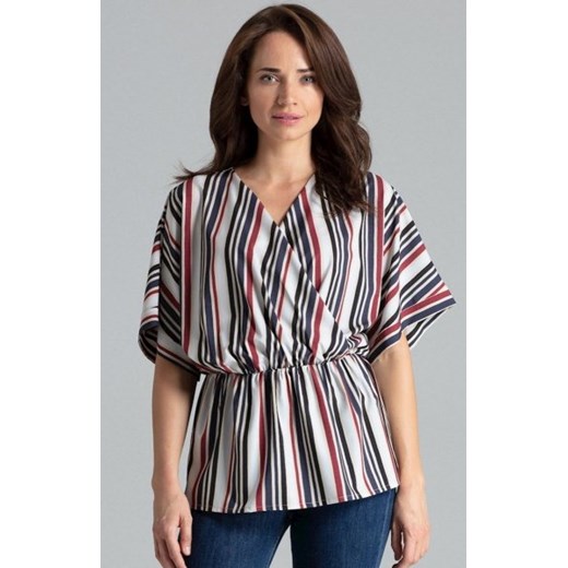 Oversizowa bluzka w paski L063 ze sklepu intimiti.pl w kategorii Bluzki damskie - zdjęcie 187903979
