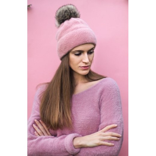 Art of polo Soft Fluff czapka damska różowa ze sklepu intimiti.pl w kategorii Czapki zimowe damskie - zdjęcie 187904146