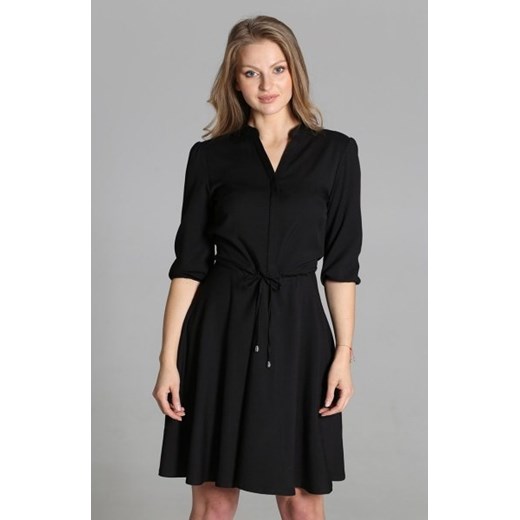 Sukienka o rozkloszowanym dole czarna SUK156 ze sklepu intimiti.pl w kategorii Sukienki - zdjęcie 187904417