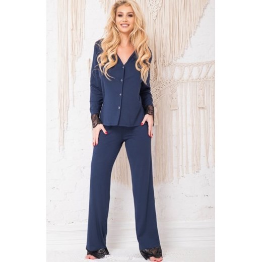 Kalimo Penang piżama damska granatowa ze sklepu intimiti.pl w kategorii Piżamy damskie - zdjęcie 187904516