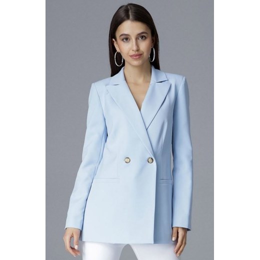 Figl M642 żakiet błękitny ze sklepu intimiti.pl w kategorii Marynarki damskie - zdjęcie 187904825