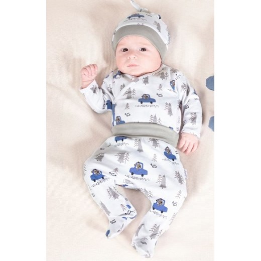 Półśpiochy niemowlęce bawełniane las i  piesek ze sklepu intimiti.pl w kategorii Spodnie i półśpiochy - zdjęcie 187904855