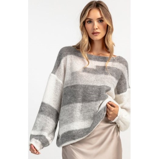 Casualowy sweter z wełny F1895 ze sklepu intimiti.pl w kategorii Swetry damskie - zdjęcie 187905286