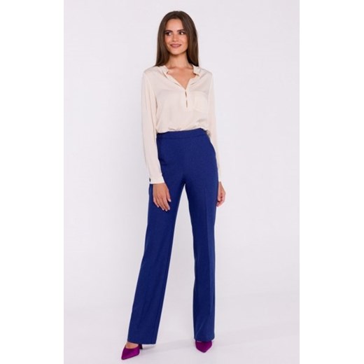 Stylove S371 spodnie rozszerzane na dole niebieskie ze sklepu intimiti.pl w kategorii Spodnie damskie - zdjęcie 187905859