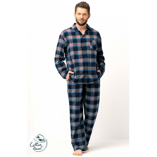 Key MNS 431 rozpinana piżama męska ze sklepu intimiti.pl w kategorii Piżamy męskie - zdjęcie 187906699