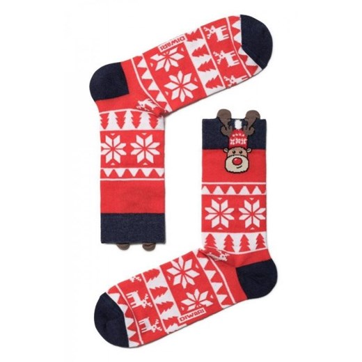 Świąteczne męskie skarpety renifery ze sklepu intimiti.pl w kategorii Skarpetki męskie - zdjęcie 187906738