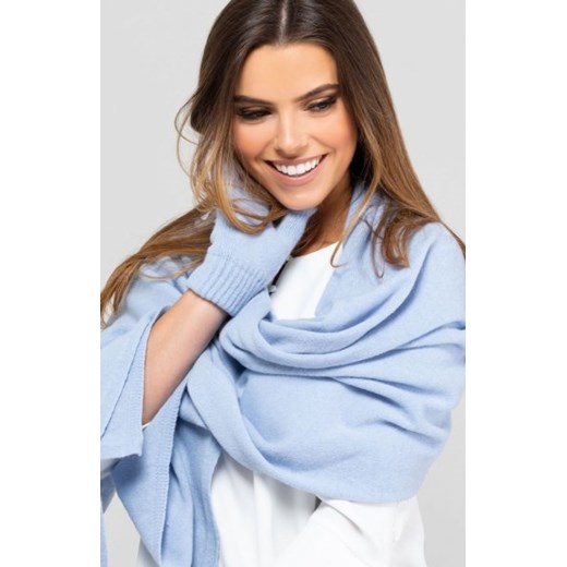 Kamea 01 szalik wełniany błękitny ze sklepu intimiti.pl w kategorii Szaliki i chusty damskie - zdjęcie 187906777