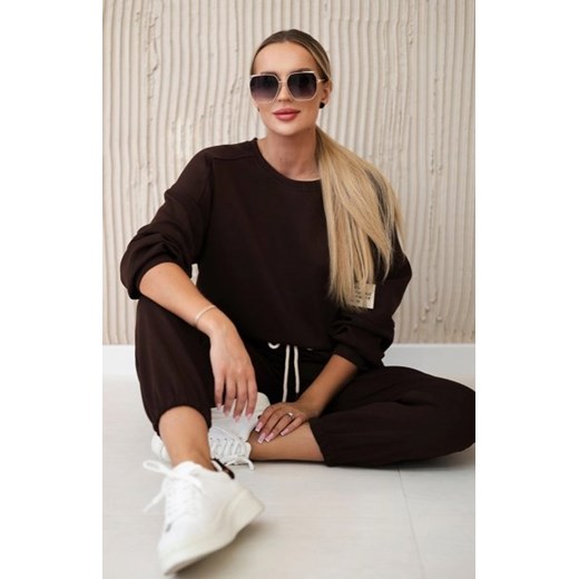 Komplet dresowy bluza i spodnie czarny ze sklepu intimiti.pl w kategorii Dresy damskie - zdjęcie 187906896