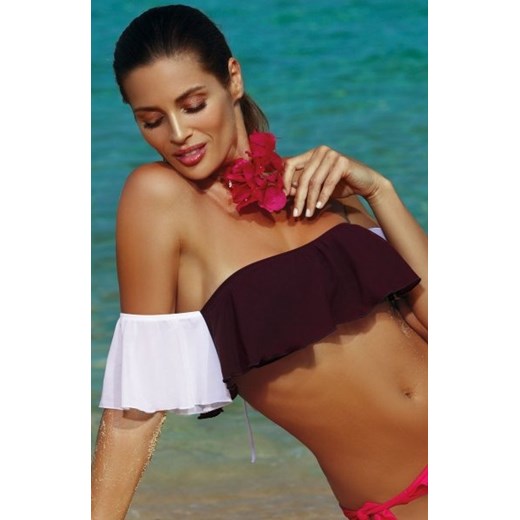 Marko Top kąpielowy Grace Vigneto-Bianco M-488 (4) ze sklepu intimiti.pl w kategorii Stroje kąpielowe - zdjęcie 187907379