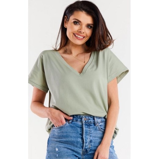 Infinite M267 oversizowa bluzka miętowa ze sklepu intimiti.pl w kategorii Bluzki damskie - zdjęcie 187907456