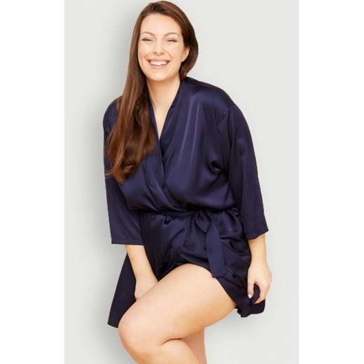 Mona satynowy szlafrok plus size ze sklepu intimiti.pl w kategorii Szlafroki damskie - zdjęcie 187907969