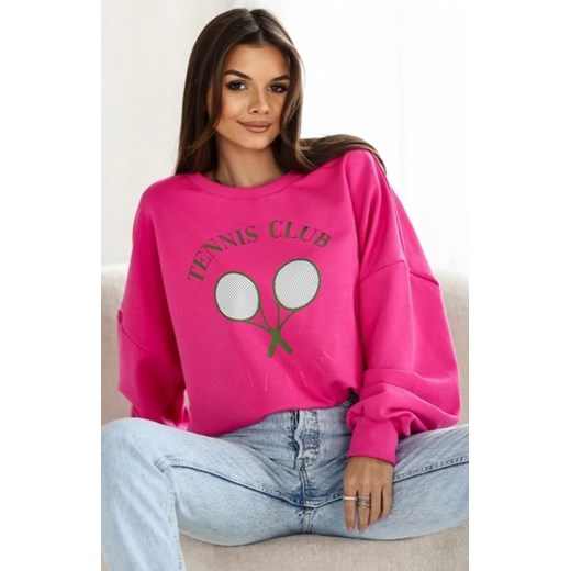 Oversizowa bluza damska Saint Tropez fuksja ze sklepu intimiti.pl w kategorii Bluzy damskie - zdjęcie 187908079