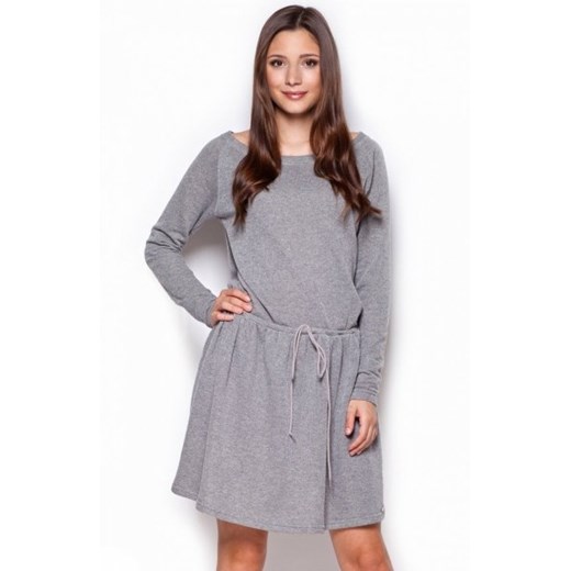 Figl M334 sukienka ciemny szary ze sklepu intimiti.pl w kategorii Sukienki - zdjęcie 187908448