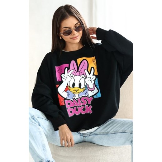 Oversizowa bluza Daisy Duck czarna ze sklepu intimiti.pl w kategorii Bluzy damskie - zdjęcie 187908576