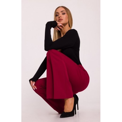 Moe spodnie dzwony bordowe M874 ze sklepu intimiti.pl w kategorii Spodnie damskie - zdjęcie 187908695