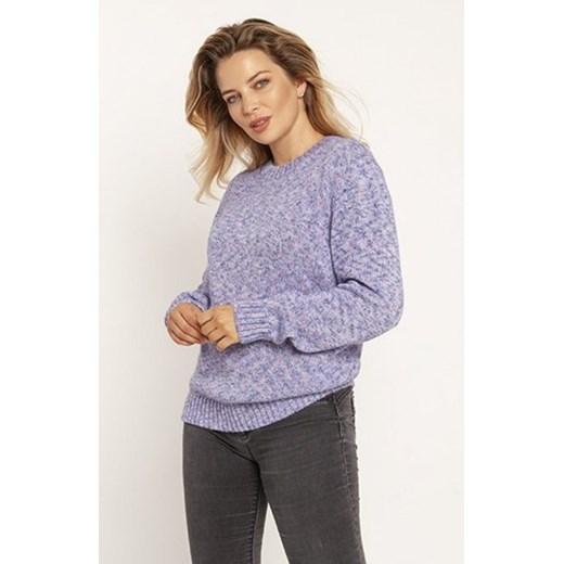 MKM SWE244 melanżowy sweter niebieski ze sklepu intimiti.pl w kategorii Swetry damskie - zdjęcie 187909038