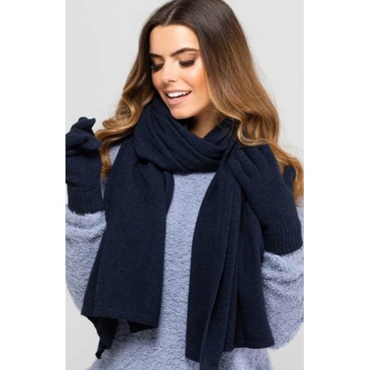 Kamea 01 szalik damski granatowy ze sklepu intimiti.pl w kategorii Szaliki i chusty damskie - zdjęcie 187909106
