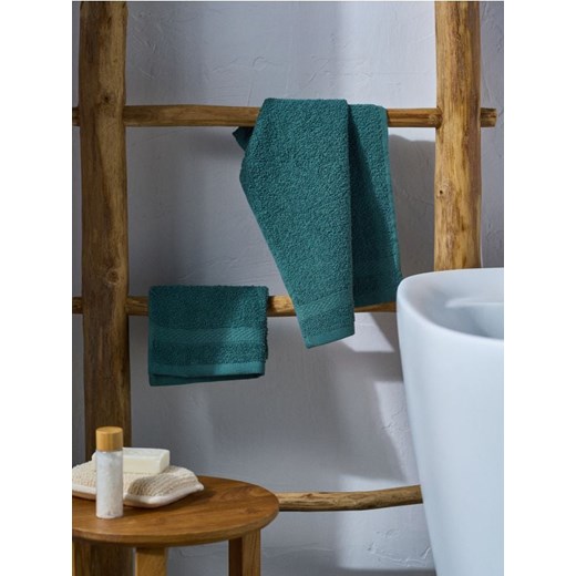 Sinsay - Ręczniki bawełniane 2 pack - zielony ze sklepu Sinsay w kategorii Ręczniki - zdjęcie 187910168